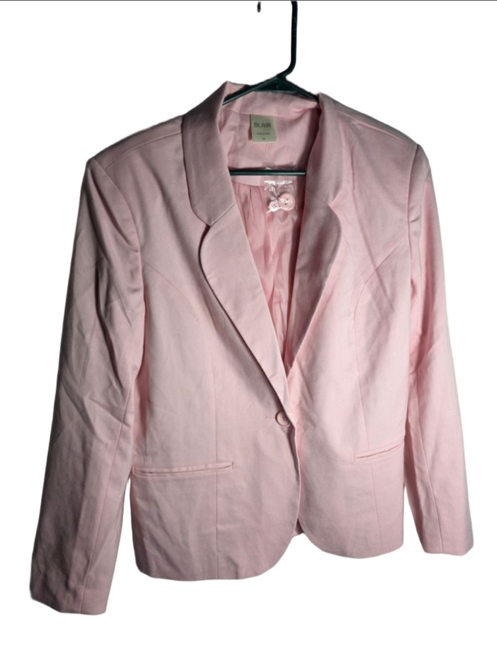 Women's Blair Pink Blazer Jacket Size 14 trendy coquette girlhoodcore officewear